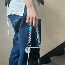 將圖片載入圖庫檢視器 ARNO Beads 可拆式 珠鍊防撞手機殼_微笑霓虹彩虹(橘色)