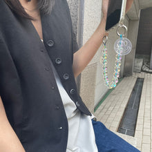 將圖片載入圖庫檢視器 ARNO Beads 可拆式 珠鍊防撞手機殼_微笑霓虹彩虹(橘色)