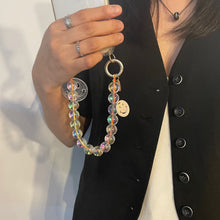 將圖片載入圖庫檢視器 ARNO Beads 可拆式 珠鍊防撞手機殼_微笑霓虹彩虹(橘色)