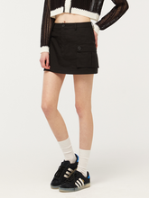 將圖片載入圖庫檢視器 CITYBREEZE 純棉黑色迷你短裙 (aespa Karina同款)
