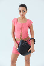 將圖片載入圖庫檢視器 LOEKA Marqueta M 優雅黑色牛皮水桶包