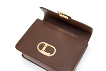 將圖片載入圖庫檢視器 LOEKA Objet M 優雅牛皮深棕色方形包