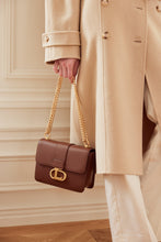 將圖片載入圖庫檢視器 LOEKA Objet M 優雅牛皮深棕色方形包