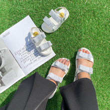 將圖片載入圖庫檢視器 THANK YOU SHOES MUCH Melody 雙色蝴蝶結涼鞋 6色