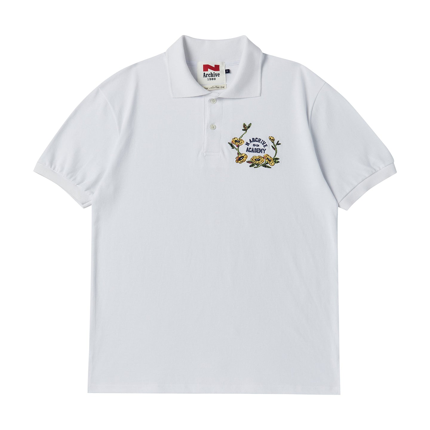 BEYOND CLOSET Collection Line 白色純棉短袖POLO衫 (MONSTA X Shownu同款)