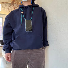 將圖片載入圖庫檢視器 ARNO 可拆式 編繩背帶透明手機殼_倫敦綠