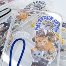 將圖片載入圖庫檢視器 SECOND UNIQUE NAME 貓貓藍色彈力指套手機殼
