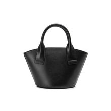 將圖片載入圖庫檢視器 LOEKA Marqueta S 優雅黑色牛皮水桶小包