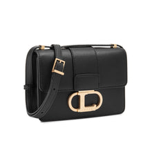 將圖片載入圖庫檢視器 LOEKA Objet S 優雅牛皮黑色方形小包