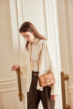 將圖片載入圖庫檢視器 LOEKA Objet S 優雅牛皮焦糖棕方形小包