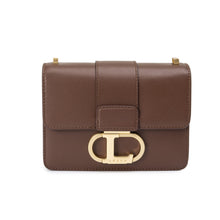 將圖片載入圖庫檢視器 LOEKA Objet S 優雅牛皮深棕色方形小包