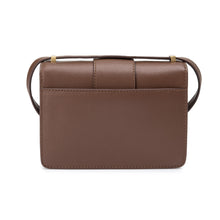 將圖片載入圖庫檢視器 LOEKA Objet S 優雅牛皮深棕色方形小包