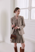 將圖片載入圖庫檢視器 LOEKA Objet S 優雅牛皮深棕色方形小包