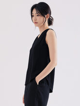 將圖片載入圖庫檢視器 DOLSILNAI V領無袖上衣 (4色)