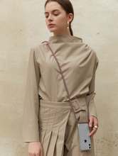 將圖片載入圖庫檢視器 ARNO 可拆式 編繩背帶透明手機殼_酒紅混色