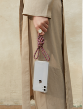 將圖片載入圖庫檢視器 ARNO 可拆式 編繩背帶透明手機殼_酒紅混色