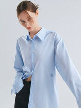 將圖片載入圖庫檢視器 CITYBREEZE 防皺經典淺藍色長袖襯衫