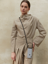 將圖片載入圖庫檢視器 ARNO 可拆式 編繩背帶透明手機殼_素面黑