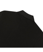 將圖片載入圖庫檢視器 BEYOND CLOSET 經典刺繡黑色純棉短袖POLO衫