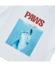 將圖片載入圖庫檢視器 BEYOND CLOSET Paws 伸出貓爪白色短版T恤
