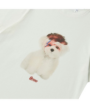將圖片載入圖庫檢視器 BEYOND CLOSET 搖滾狗狗印花白色短袖T恤