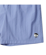 將圖片載入圖庫檢視器 BEYOND CLOSET 經典刺繡淡紫色尼龍短褲