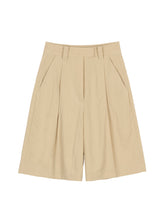 將圖片載入圖庫檢視器 EMKM Bermuda 駝色正裝短褲