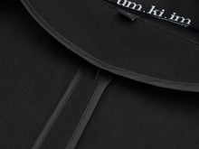 將圖片載入圖庫檢視器 EMKM 不對稱V領黑色縫線夾克