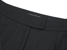 將圖片載入圖庫檢視器 EMKM Tucking 黑色打褶寬褲