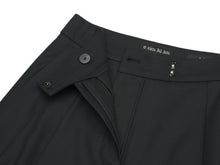 將圖片載入圖庫檢視器 EMKM Tucking 黑色打褶寬褲