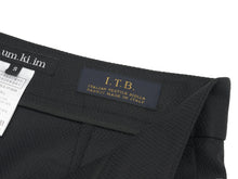 將圖片載入圖庫檢視器 EMKM Tucking 黑色打褶寬褲