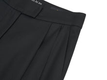 將圖片載入圖庫檢視器 EMKM Tucking 黑色打褶寬褲