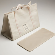 將圖片載入圖庫檢視器 MARHEN.J Lavie 米白色帆布托特包