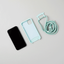 將圖片載入圖庫檢視器 ARNO M 可拆式 編繩背帶手機殼_薄荷綠色