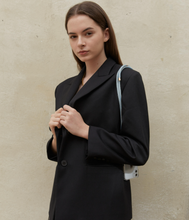 將圖片載入圖庫檢視器 ARNO 可拆式 編繩背帶透明手機殼_天空灰