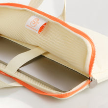 將圖片載入圖庫檢視器 MUZIK TIGER 尼龍米白色手提筆電/平板包