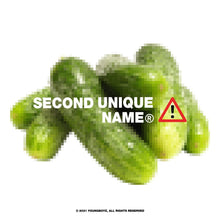 將圖片載入圖庫檢視器 SECOND UNIQUE NAME 不准吃黃瓜 NO CUCUMBER手機殼_黑色