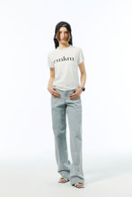 將圖片載入圖庫檢視器 EMKM Supima 卷領Logo白色T恤