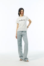 將圖片載入圖庫檢視器 EMKM Supima 卷領Logo白色T恤