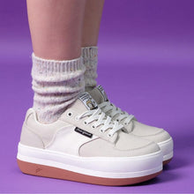 將圖片載入圖庫檢視器 POSE GANCH Mummum C.V 灰色厚底麵包帆布鞋