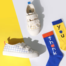 將圖片載入圖庫檢視器 THANK YOU SHOES MUCH Sketch 童趣格紋運動鞋 2色