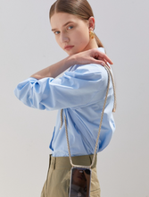 將圖片載入圖庫檢視器 ARNO 可拆式 編繩背帶透明手機殼_麥片奶油