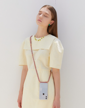 將圖片載入圖庫檢視器 ARNO 可拆式 編繩背帶透明手機殼_彩虹紅色