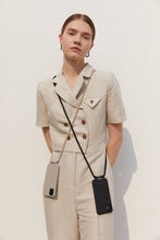 將圖片載入圖庫檢視器 ARNO M 可拆式 編繩背帶手機殼_黑色