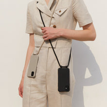 將圖片載入圖庫檢視器 ARNO M 可拆式 編繩背帶手機殼_黑色