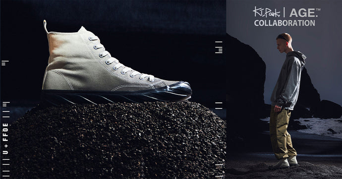 BTS也愛的大勢品牌AGE SNEAKERS，與知名演員朴基雄合作推出『K.I PARK x AGE』，朴基雄演員 "畫家生涯" 的初聯名！