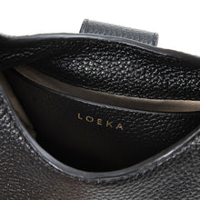 將圖片載入圖庫檢視器 LOEKA Gota S 都會知性黑色迷你馬鞍肩背包
