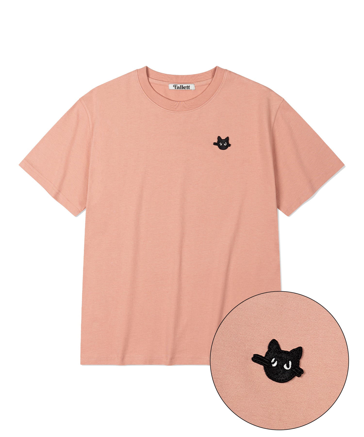 Tシャツ・カットソー Fallett Nero Wappen Short Sleeve 4HA099 ☆Fallett☆送料込み☆韓国☆大人気☆NERO WAPPEN SHORT SLEEVE