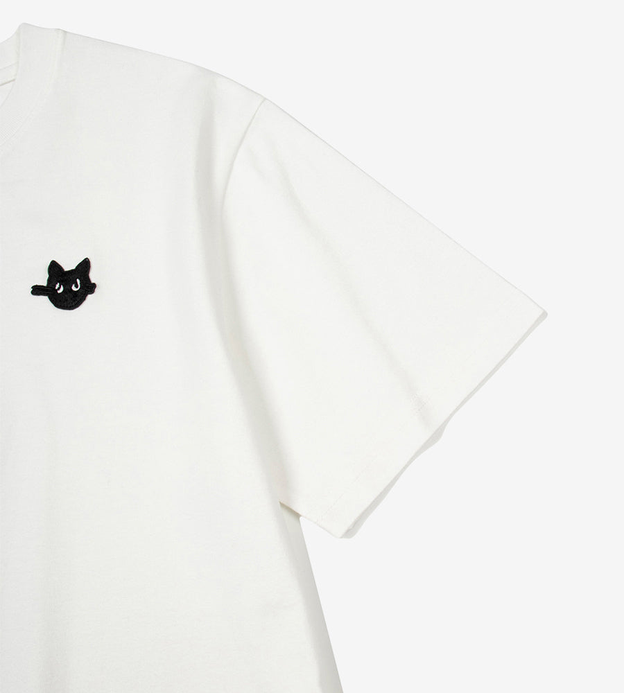 FALLETT Nero Wappen 經典白色短版T恤– NOTAG HONGKONG
