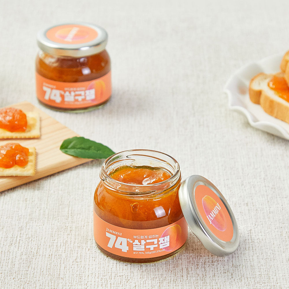 [JS INTERNATIONAL] JAMMINT 74% Apricot Jam  SET 3ea